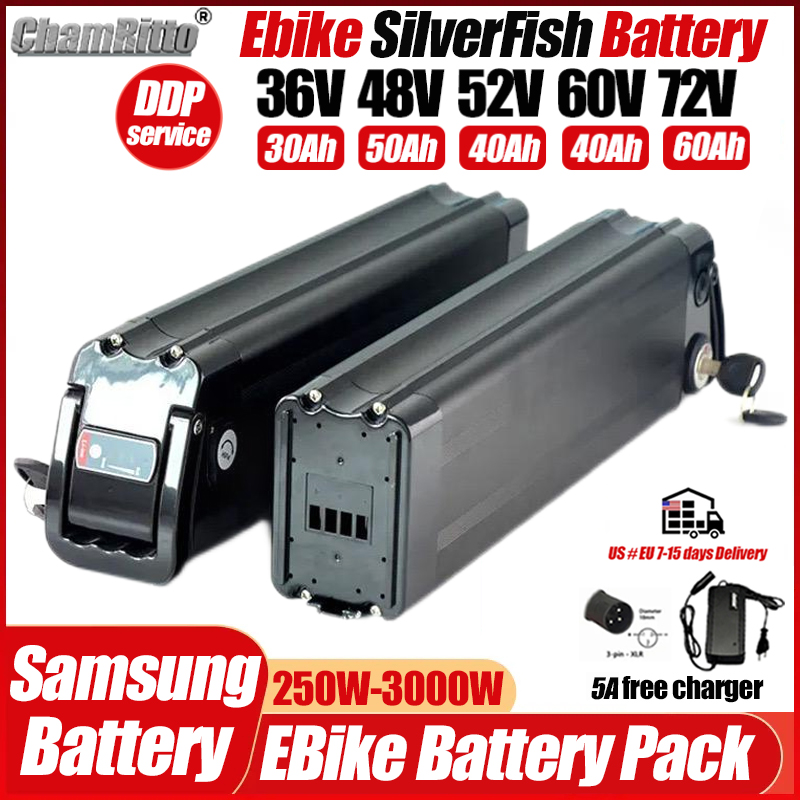 Electric Bicycle Battery 72V 30Ah - Аккумулятор SilverFish для электровелосипедов 36В 48В