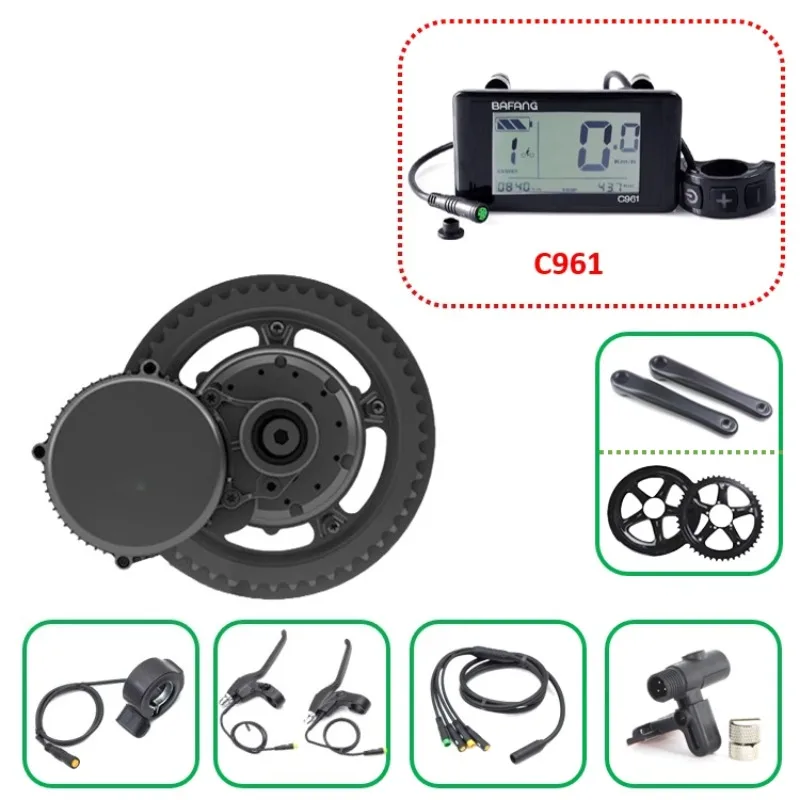Комплект двигателя для электро – обзор и цена Mid Drive Motor Kit 52V 1000W